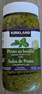 Pesto au basilic Kirkland , code 0096619381777