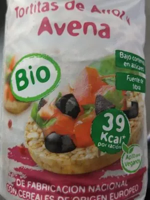 Tortitas. De arroz y avena Nacional,  Ecocesta Productos Ecológicos,  Ecocesta 115 g, code 00985800