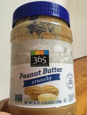 Crunchy peanut butter 365 Everyday Value , code 0099482420260