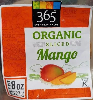 Organic mango slices 365 Everyday Value , code 0099482434373