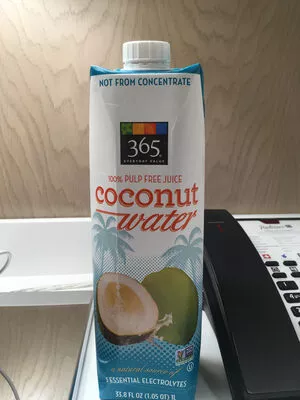 Coconut water 100% pulp free juice 365 Everyday Value,   Whole Foods Market  Inc. , code 0099482442217