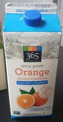 Orange 100% Juice 365 everyday value 1.75l, code 0099482466565