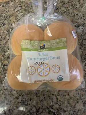 White hamburger buns 365 Everyday Value,  Whole Foods , code 0099482474386