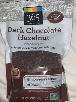 Dark chocolate hazelnut granola, dark chocolate hazelnut  12 oz, code 0099482479640