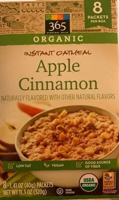 Apple cinnamon instant oatmeal, apple cinnamon  , code 0099482479688