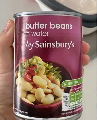 Butter beans By sainsbury's , code 01167160