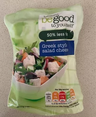 Greek style salad cheese Sainsbury's be good to yourself 200 g, code 01187847