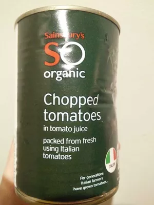 Italian Organic Chopped Tomatoes sainsbury's SO organic, Sainsbury's 400 g, code 01214895