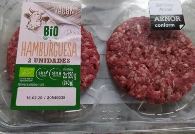 hamburguesa  2 x 120 g, code 01215687