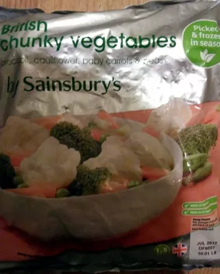 British chunky vegetables Sainsbury's 1kg, code 01372687