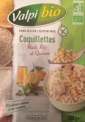 Coquillettes mais riz quinoa Valpibio, Valpiform, Valpi Bio 500 g, code 01535036