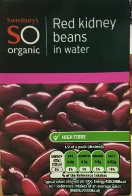 Red Kidney beans Sainsbury's 230g, code 01642582