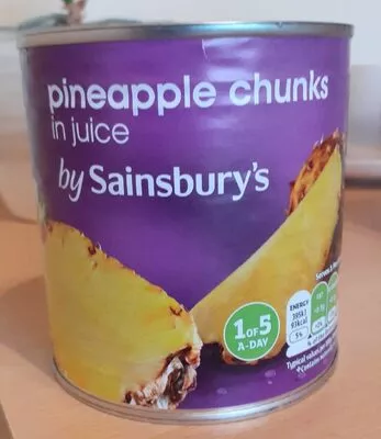 Pinapple chunks in juice Sainsbury's 425/255 g, code 01789560