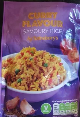 Curry savoury rice By sainsbury's , code 01853377