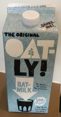 Original oat milk Oatly 64 fl oz, code 0190646641016