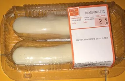 Éclair vanille x2 Carrefour , code 0202296017056