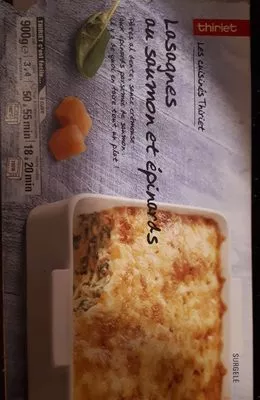 Lasagnes au saumon et épinards Thiriet , code 0203957008208