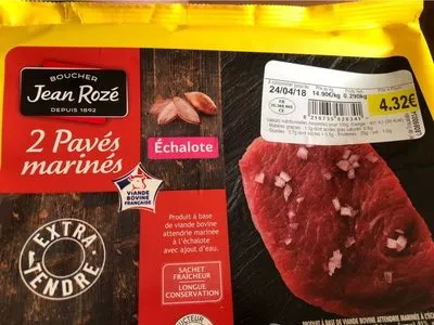 2 Pavés Marinés Échalote Jean Rozé, Intermarché 290 g, code 0210735028341