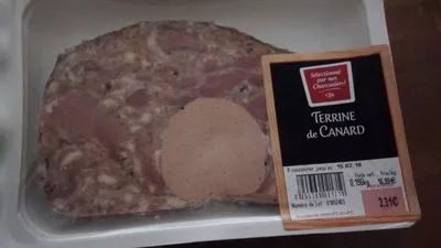 Terrine de canard Carrefour , code 0255369021719