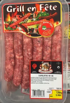 Chipolatas Charcuterie Carrel 366 g, code 0263291022834