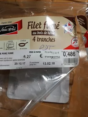 Filet fumé au bois de hêtre Jean Rozé , code 0290088041136