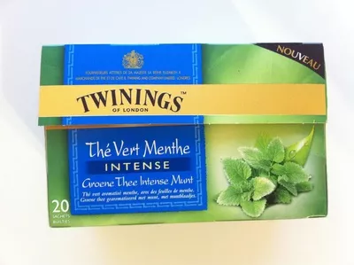 Twinings Thé vert menthe intense Twinings 20 sachets de 32g, code 055953900247