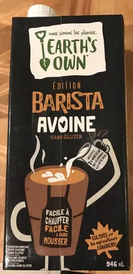 Barista avoine sans gluten Earth's Own 946 ml, code 0626027814071