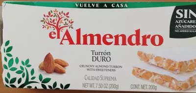 El Almendro Turron Duro Sin Azúcares Añadidos El Almendro , code 0638564902111