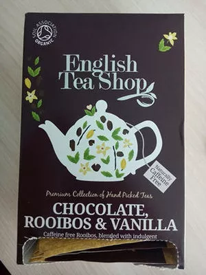 Chocolate, rooibos & vanilla English Tea Shop 40 g, code 0680275029168