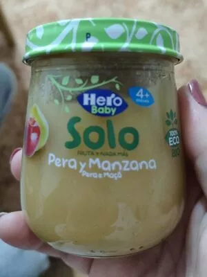 Solo pera y manzana Hero baby 120 g, code 06904357