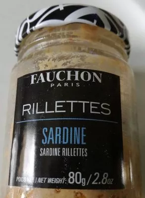 Rillettes de sardines Fauchon , code 0697893802189