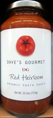 Organic red heirloom Dave's Gourmet 25.5oz (723g), code 0753469010027