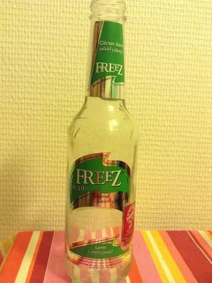 Boisson gazéifiée aromatisée au Citron Vert (Lime) Freez 275ml, code 0762571500142