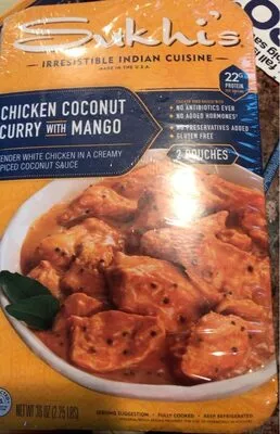 Chicken Coconut curry with mango  , code 0767226448022