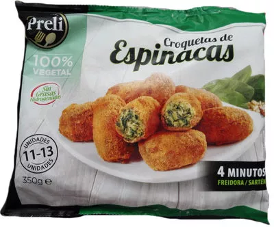 Croquetas de espinacas Preli 350 g, code 08427260050460