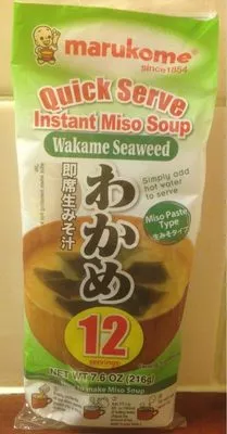 Marukome Miso Soup Wakame Seaweed, Instant Marukome , code 0898216001207