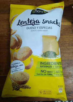 Snatt's Lenteja snacks queso y especias Grefusa 90 g, code 09880177