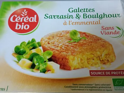 galettes sarrasin et boulgour à l'Emmental céréale bio 2/200g, code 12229703