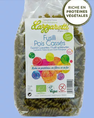 fusilli pois cassés lazzaretti 250 g, code 17242011