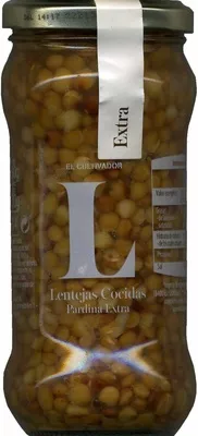 Lentejas cocidas El Cultivador 290 g (neto), 200 g (escurrido), 314 ml, code 2000000024719