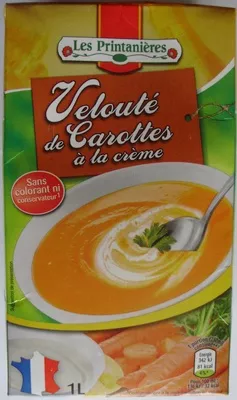 Velouté de Carottes à la crème Les Printanières, Soup'idéale 1 L (même code barre 26021133 que Velouté de Poireaux Pommes de terre), code 2000000031752