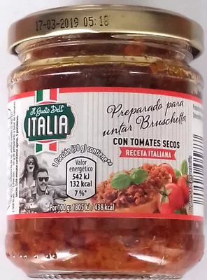 Preparado para untar bruschetta con tomates secos Il Gusto Dell' Italia, Italia 170 g, code 2000000049309