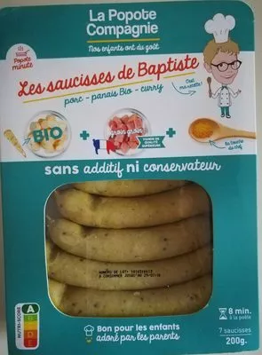 Les saucisses de Baptiste La Popote Compagnie 200 g, code 2000000072132