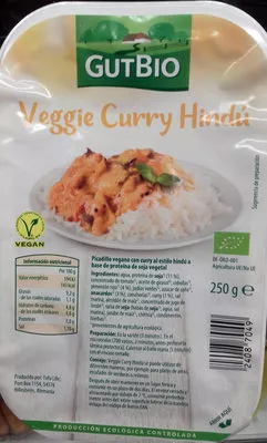 Veggie Curry Hindú GutBio 250 g, code 2000000082211