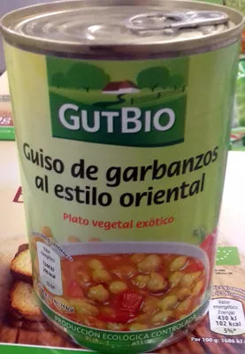 Guiso de garbanzos al estilo oriental GutBio 400 g, code 2000000089575