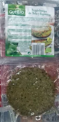 Veggieburger de Tofu y Espinacas GutBio 140 g (2 x 70 g), code 2000000092216