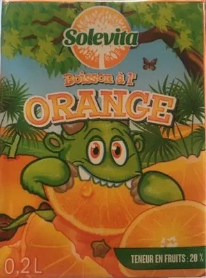 Jus d'orange solevita Solevita 20 cl e, code 20007997