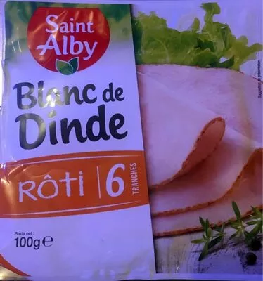 Blanc de Dinde, rôti Saint Alby 100 g, code 20012434