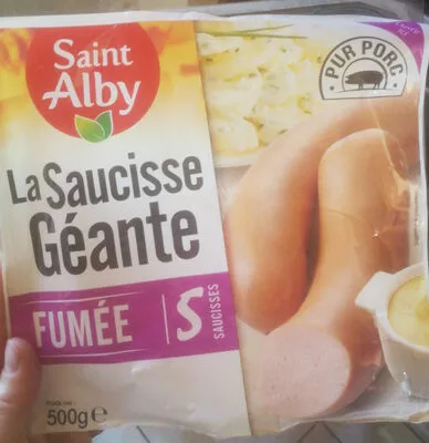 Saucisse geante Gebirgsjäger, Saint Alby 500 g e, code 20012946