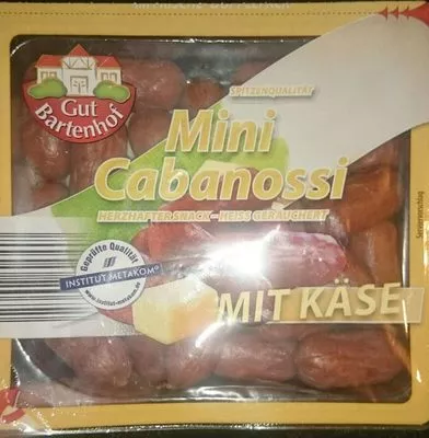 Cabanossi Mini, Mit Käse Gut Bartenhof 2x125g, code 20052072